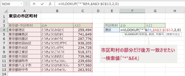 Excel エクセル のvlookup関数で特定の文字列を含む部分一致で検索する方法 Sheeplog