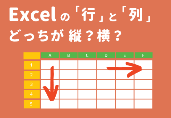 30_アイキャッチ_Excelエクセルの「行」と「列」どっちが縦でどっちが横？